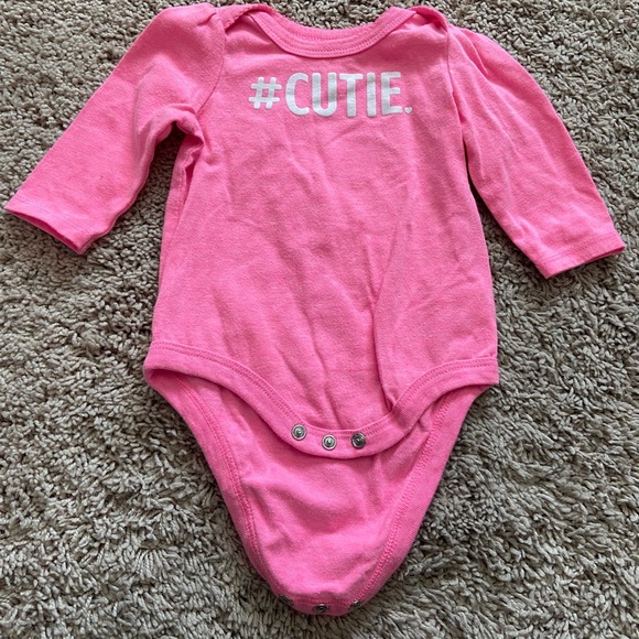 Circo Pink and White Set of 2 Onesies - Picture 5 of 5